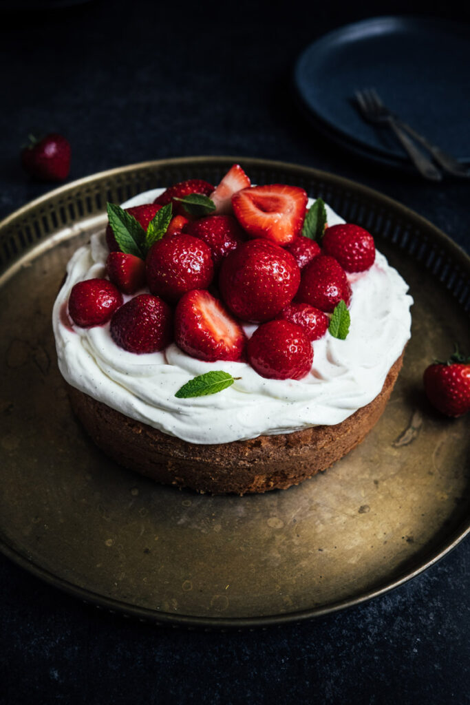 Schneller Erdbeerkuchen