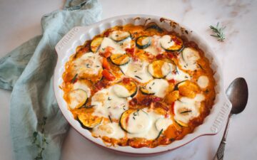 Gnocchi-Auflauf mit Zucchini und Paprika