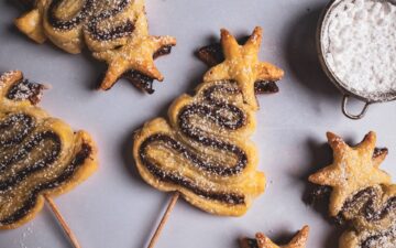 Blätterteig-Tannenbäume