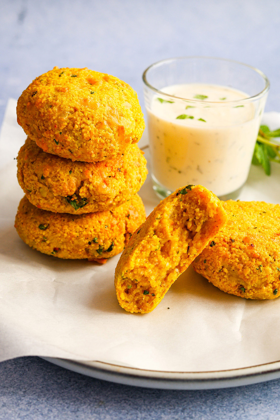 Couscous-Bratlinge mit Käse