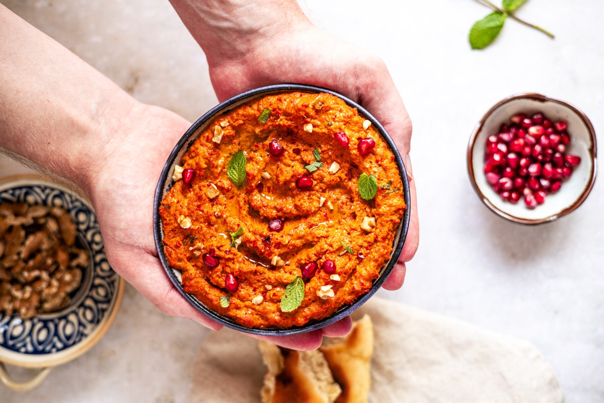 Muhammara in Schüssel