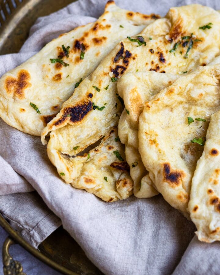 Veganes Naan-Brot