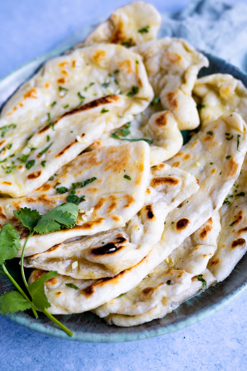 Naan-Brot fertig gebacken