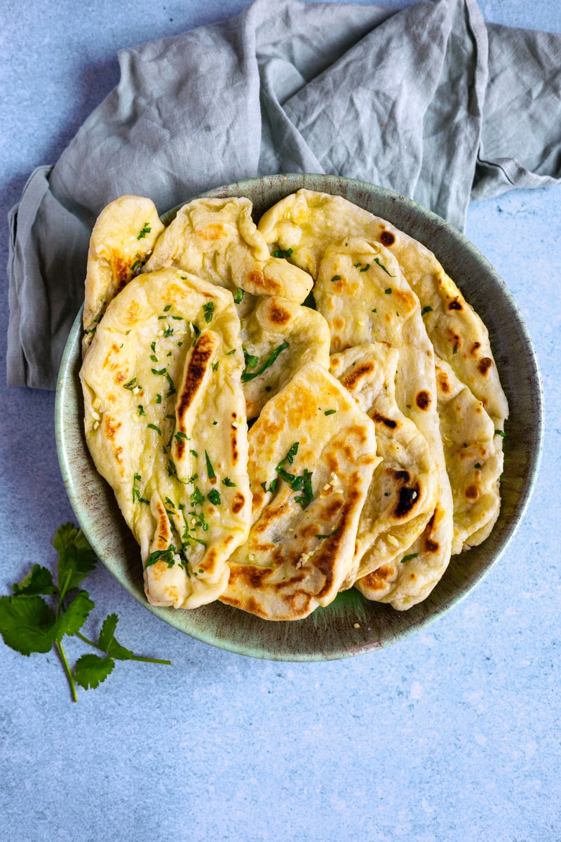 Veganes Naan-Brot Top-Shot