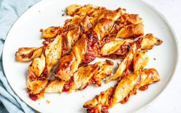Pizzastangen aus Blätterteig