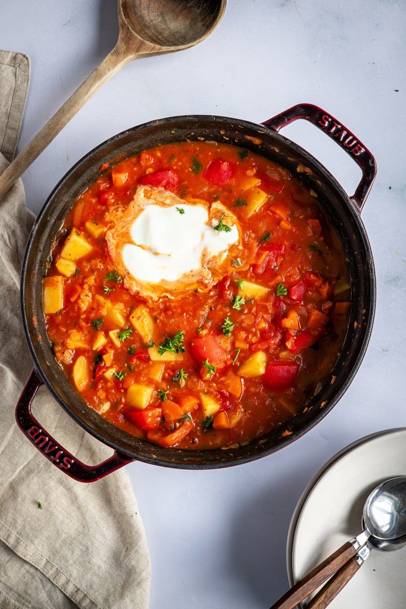 Vegetarischer Bauerntopf