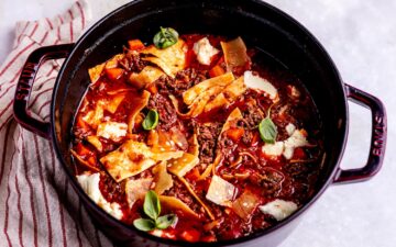 One Pot Lasagne in Topf