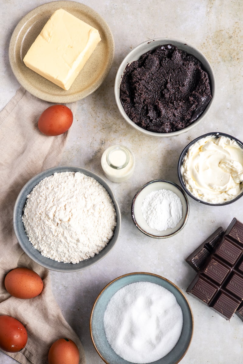 Zutaten für Mohnkuchen