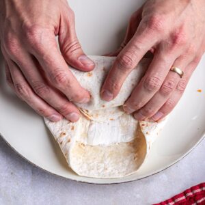 Burritos rollen Schritt 3