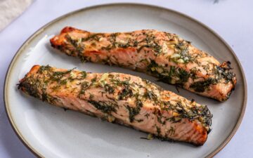 Lachs aus der Heißluftfritteuse