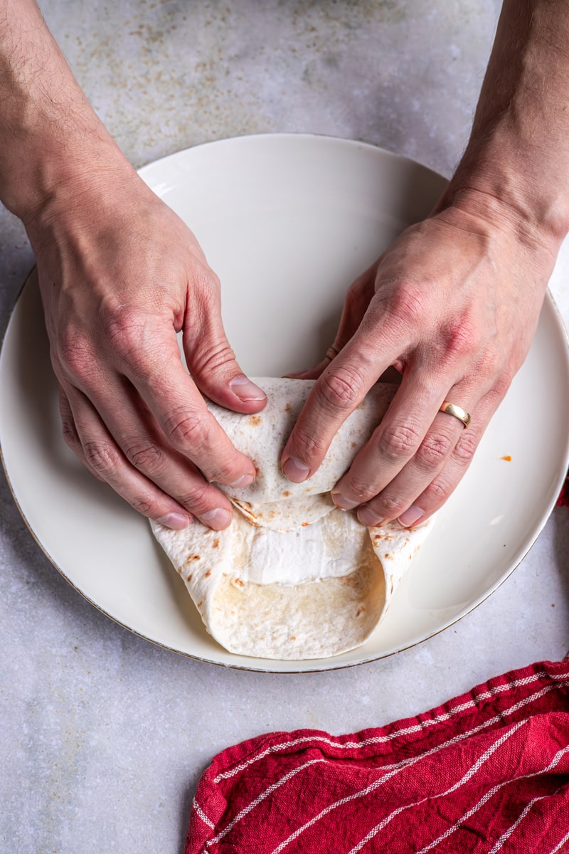 Burrito rollen Schritt 3