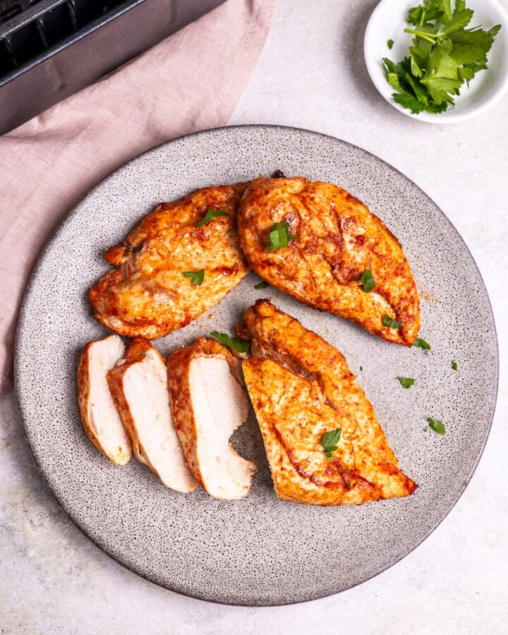 Hähnchenbrust aus der Heißluftfritteuse