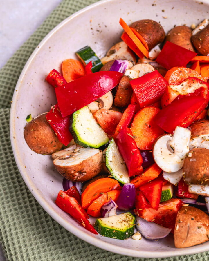 Gemüse aus der Heißluftfritteuse