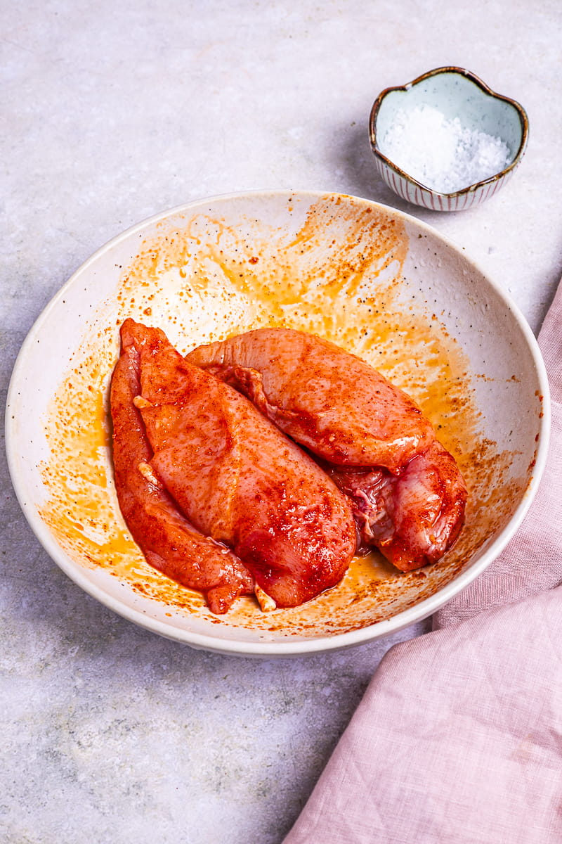 Hähnchenbrust mariniert