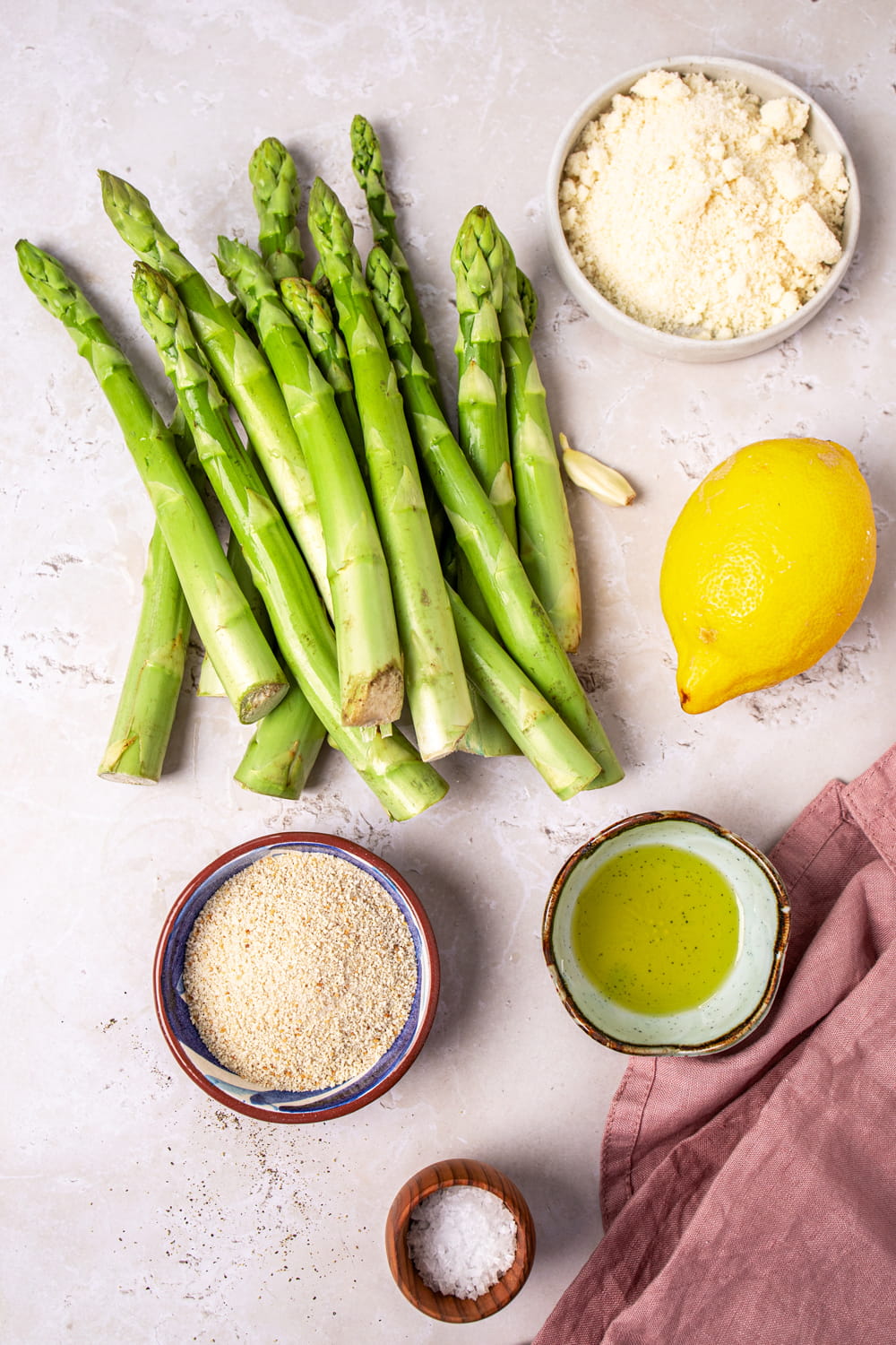 Zutaten für Spargel aus der Heißluftfritteuse