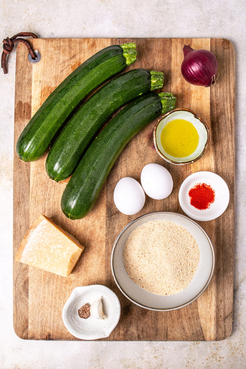 Zutaten für Zucchinipuffer